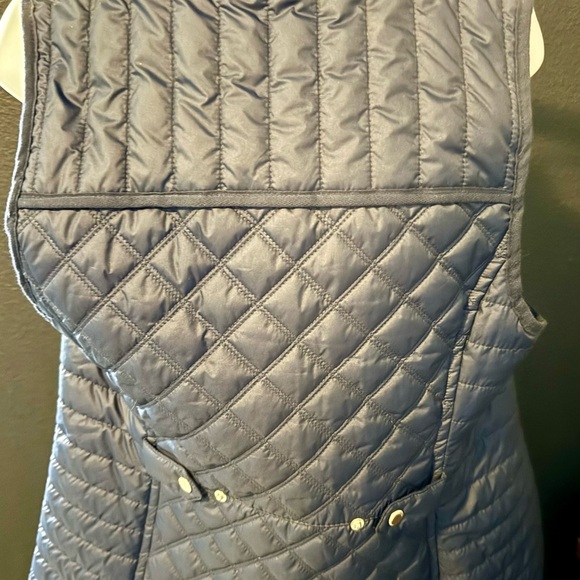 Quilted Blue Vest by Marc New York Sized M - Picture 3 of 4